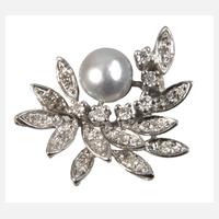 Anhänger mit Brillanten und Perlen111