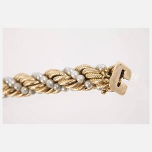 Hochwertiges Goldarmband mit Perlen