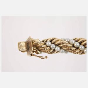 Hochwertiges Goldarmband mit Perlen