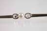 Stabbrosche mit Perle und Diamanten