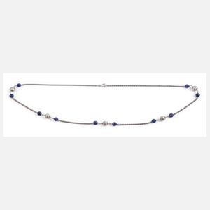 Figarokette mit Lapislazulikugeln