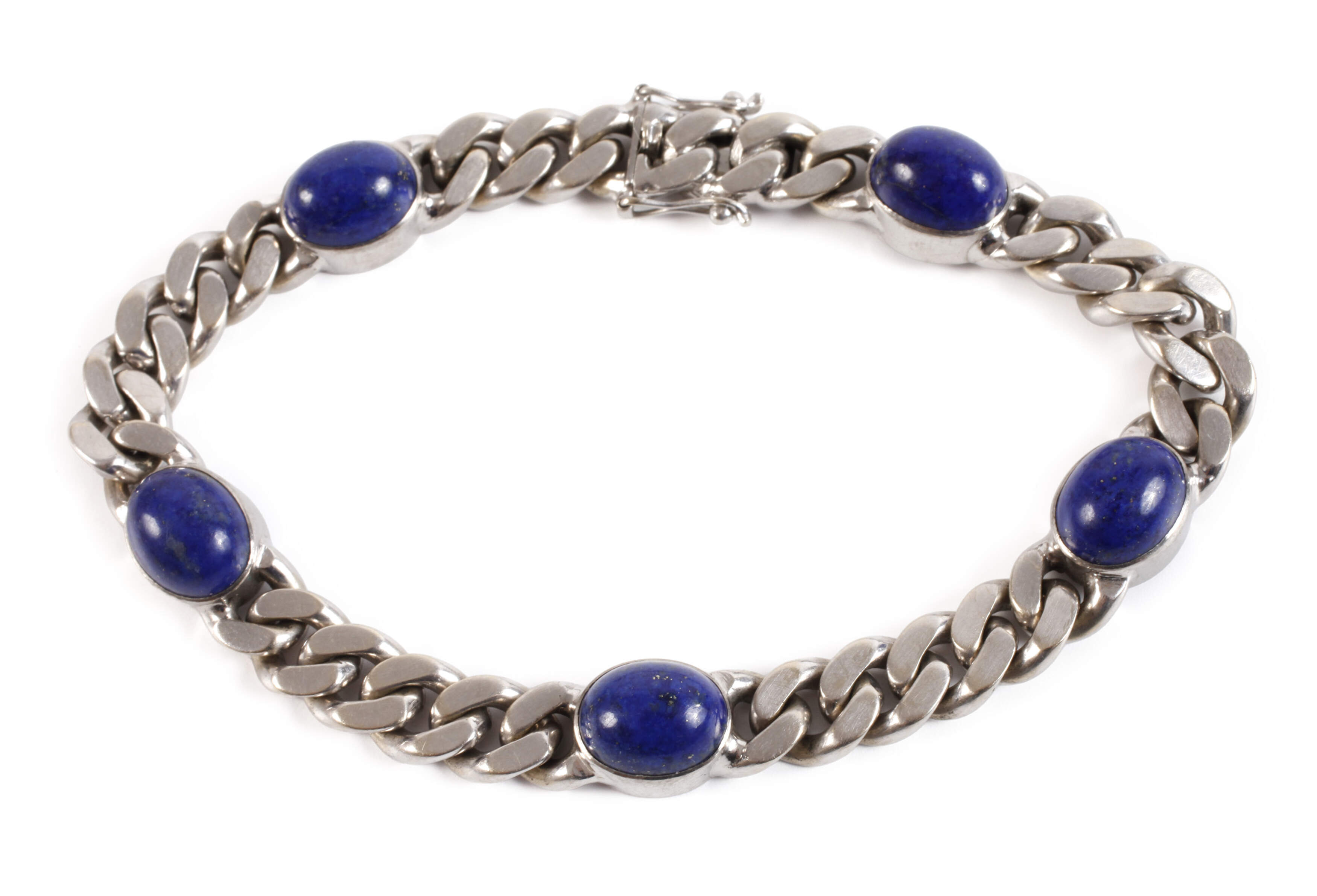 Panzerarmband mit Lapislazuli