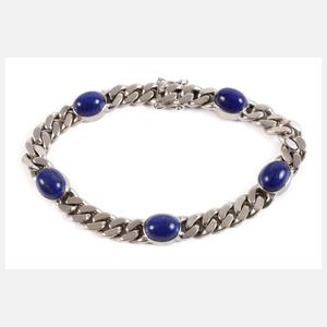 Panzerarmband mit Lapislazuli