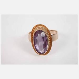 Damenring mit Steinbesatz