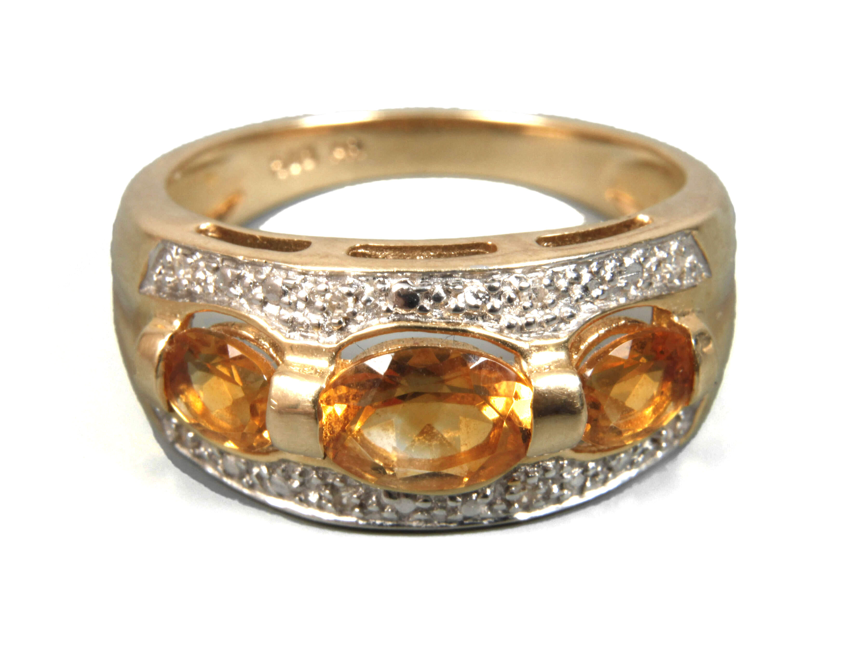 Damenring mit Citrinen