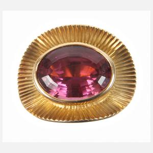 Clip mit Rubelith von ca. 12 ct