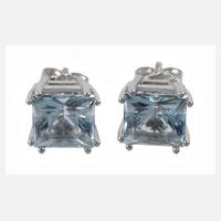 Paar Ohrstecker mit Aquamarinen111
