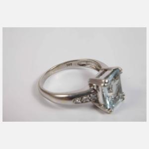 Damenring mit Aquamarin