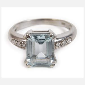 Damenring mit Aquamarin