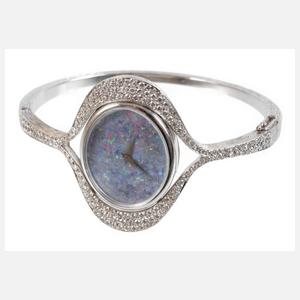 Schmuckuhr mit Edelopal und Brillanten