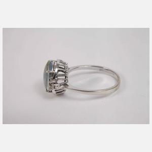 Damenring mit Edelopal und Brillanten