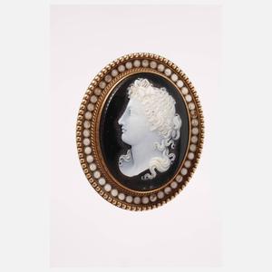 Brosche mit Kamee
