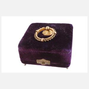 Historismusarmreif mit Amethyst und Saatperlen