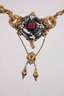 Biedermeiercollier mit Granatbesatz