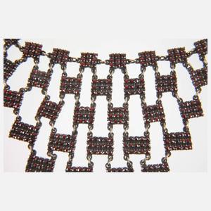 Aufwendiges Granatcollier Art déco