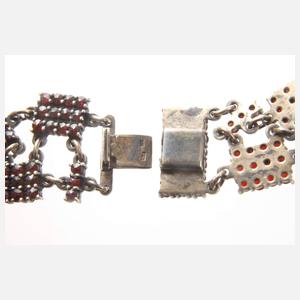 Aufwendiges Granatcollier Art déco