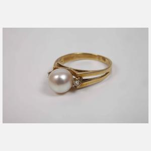 Drei Damenringe mit Steinbesatz