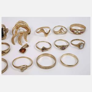 Konvolut Goldschmuck