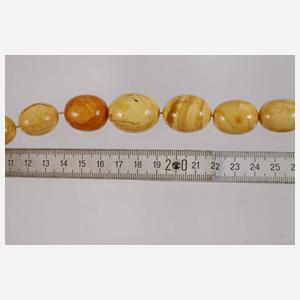 Großes Collier Bernstein Butterscotch