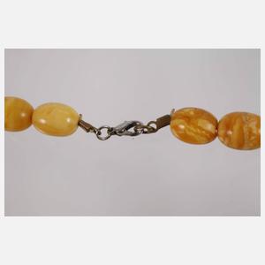 Großes Collier Bernstein Butterscotch