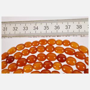 Lange Bernsteinkette Butterscotch