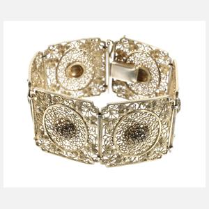Filigranes Armband mit Markasiten