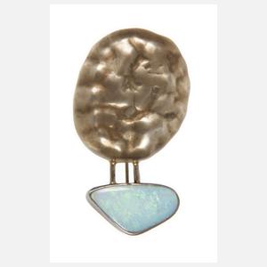 Designbrosche mit Edelopal