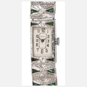 Tiffany, Damenarmbanduhr mit Steinbesatz