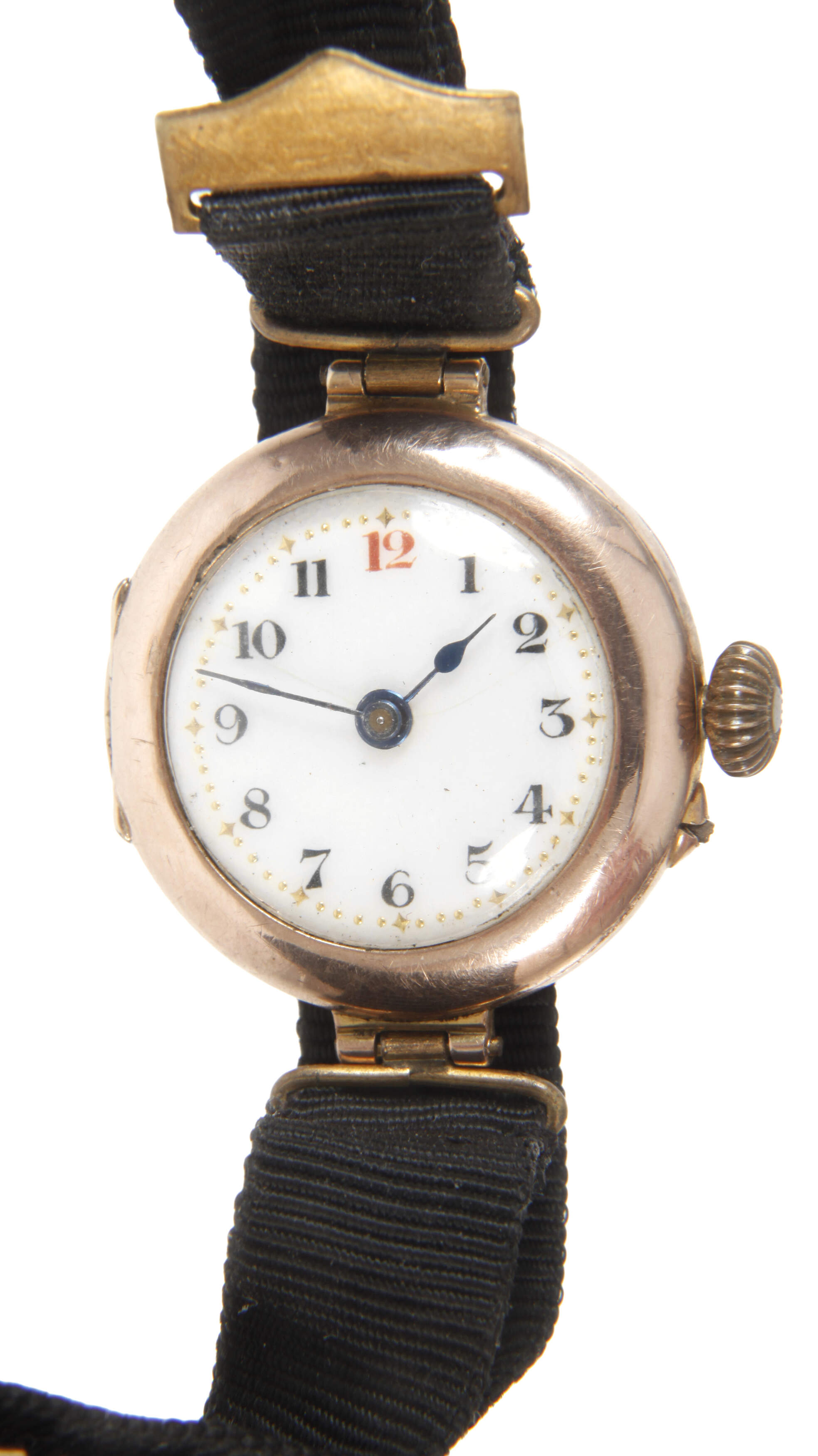 Goldene Damenarmbanduhr