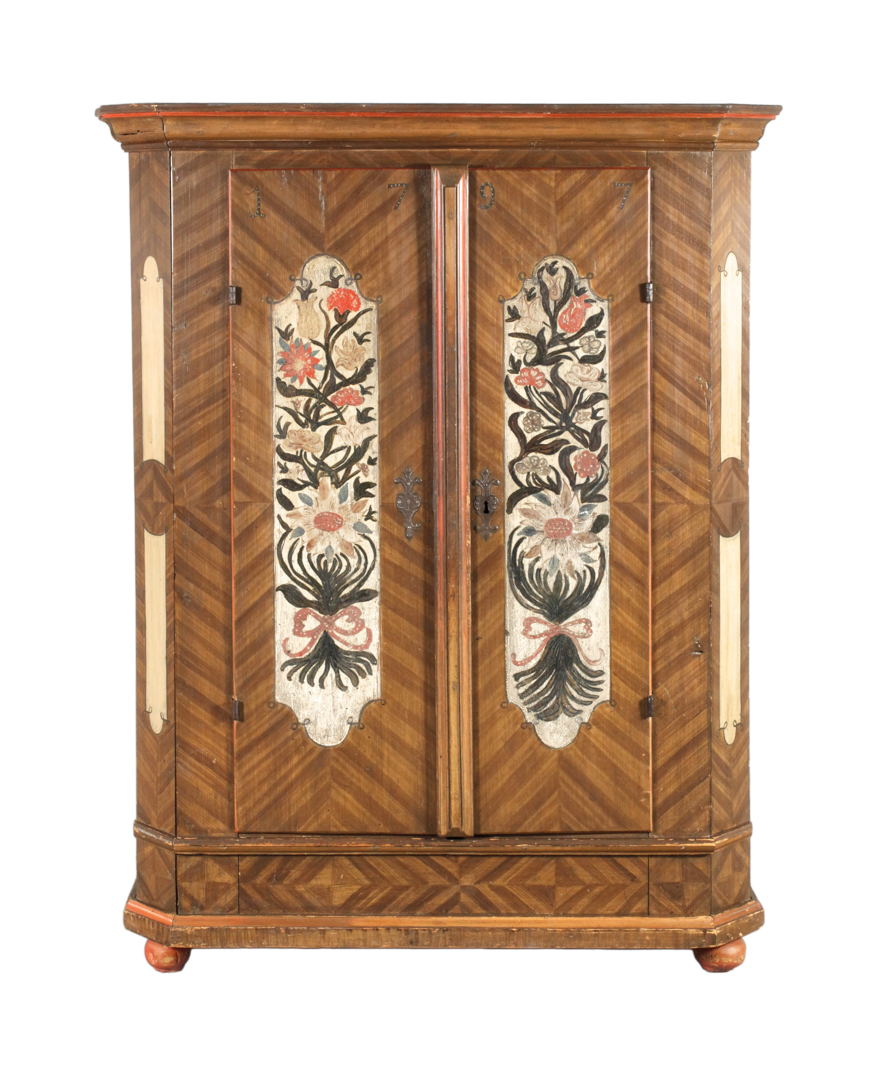 Spätbarocker Bauernschrank