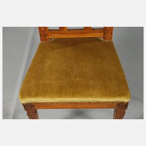 Vier Stühle und zwei Hocker Klassizismus