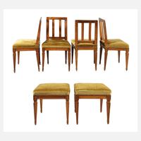 Vier Stühle und zwei Hocker Klassizismus111