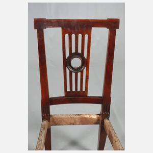 Satz von sechs klassizistischen Stühlen