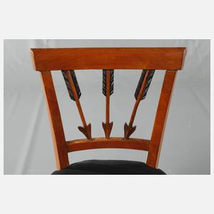 Satz von sechs Empirestühlen