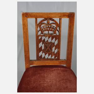 Satz von vier klassizistischen Stühlen