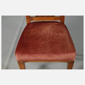 Satz von vier klassizistischen Stühlen