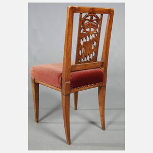 Satz von vier klassizistischen Stühlen