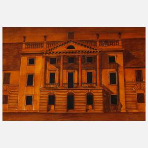 Beistelltisch mit Architekturszene