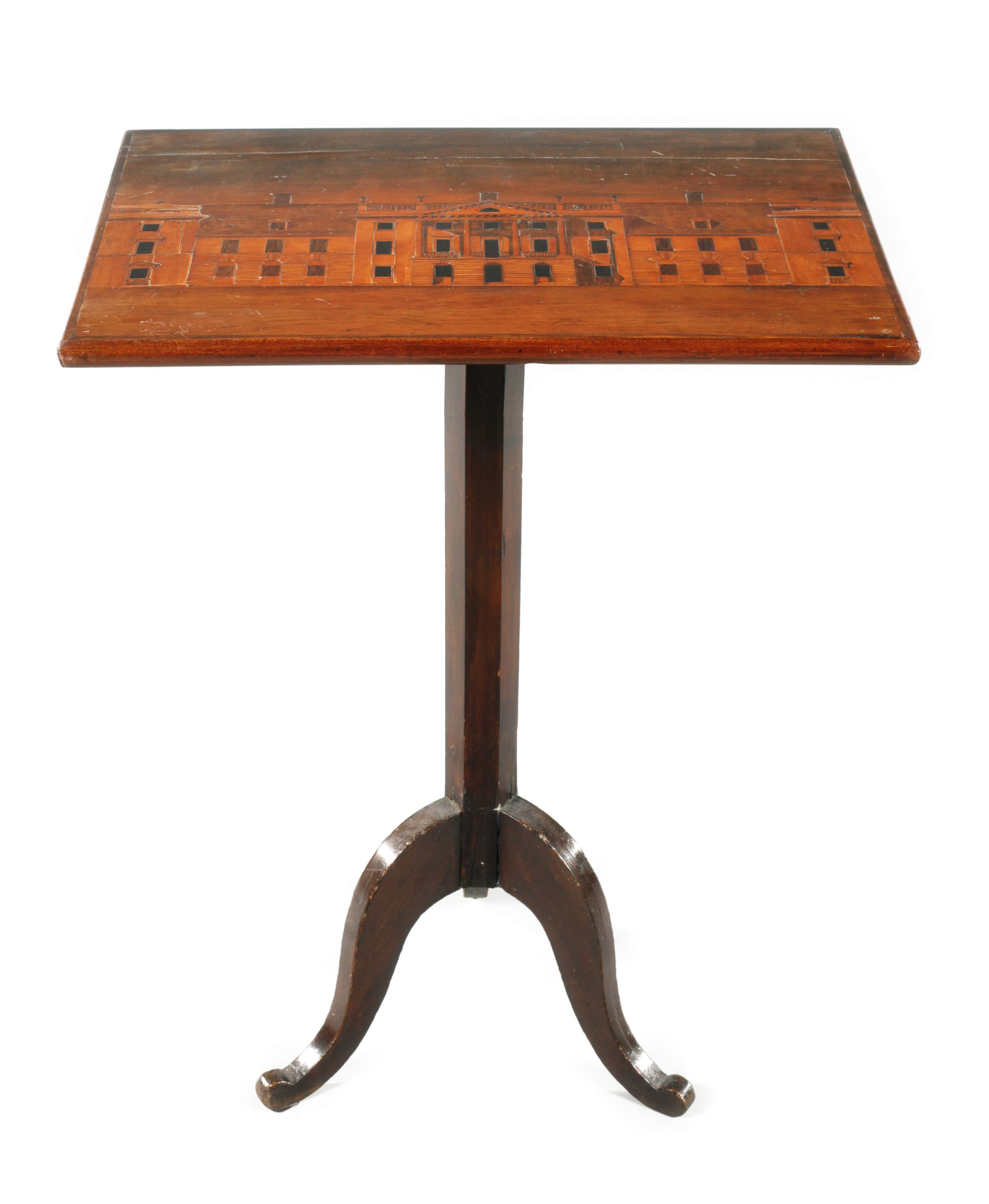 Beistelltisch mit Architekturszene