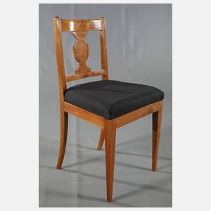 Satz von vier Biedermeierstühlen