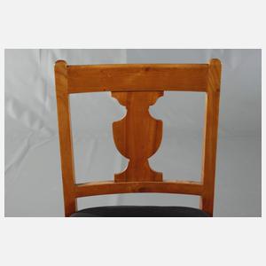 Satz von vier Biedermeierstühlen