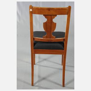 Satz von vier Biedermeierstühlen