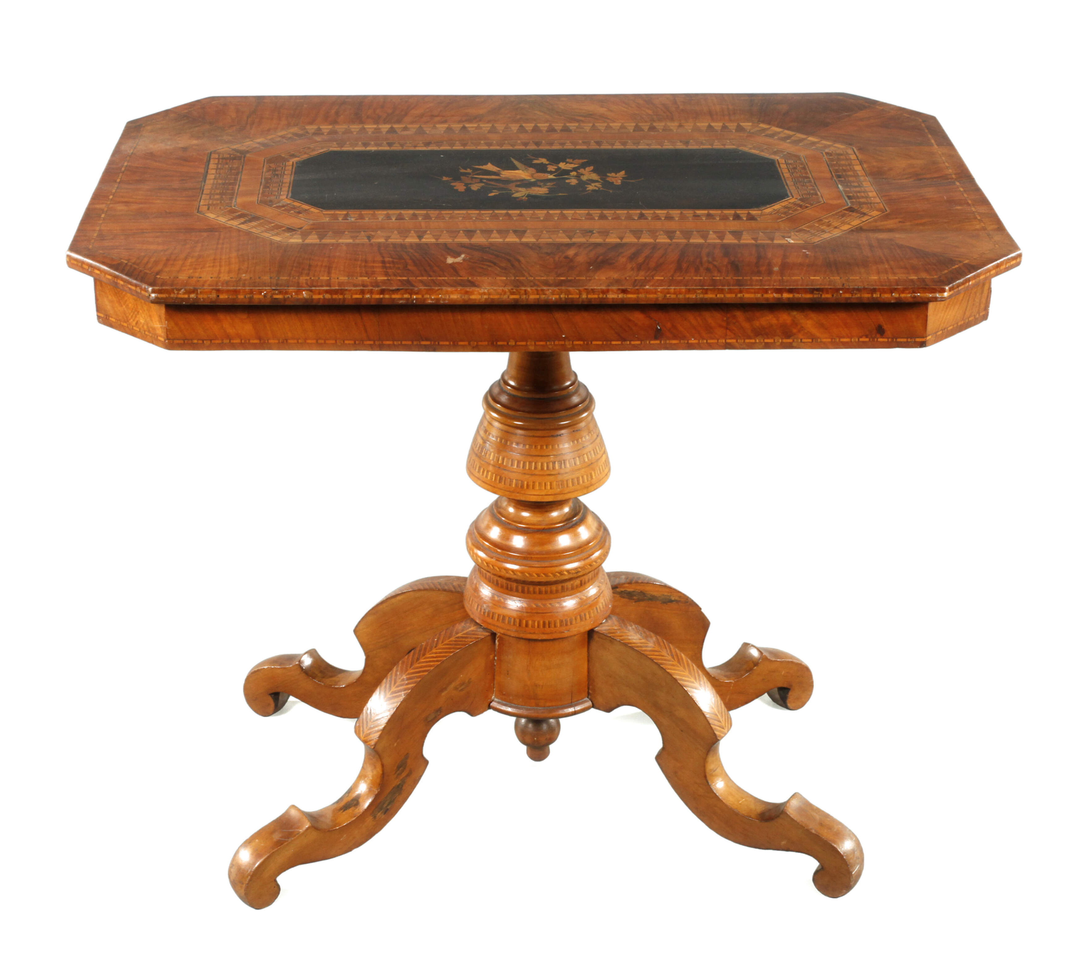 Intarsierter Beistelltisch