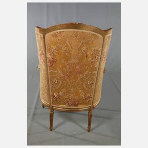 Ohrenbackensessel im Louis-seize-Stil