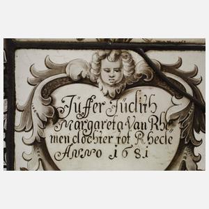 Historisches Bleiglasfenster