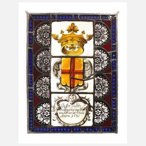 Historisches Bleiglasfenster