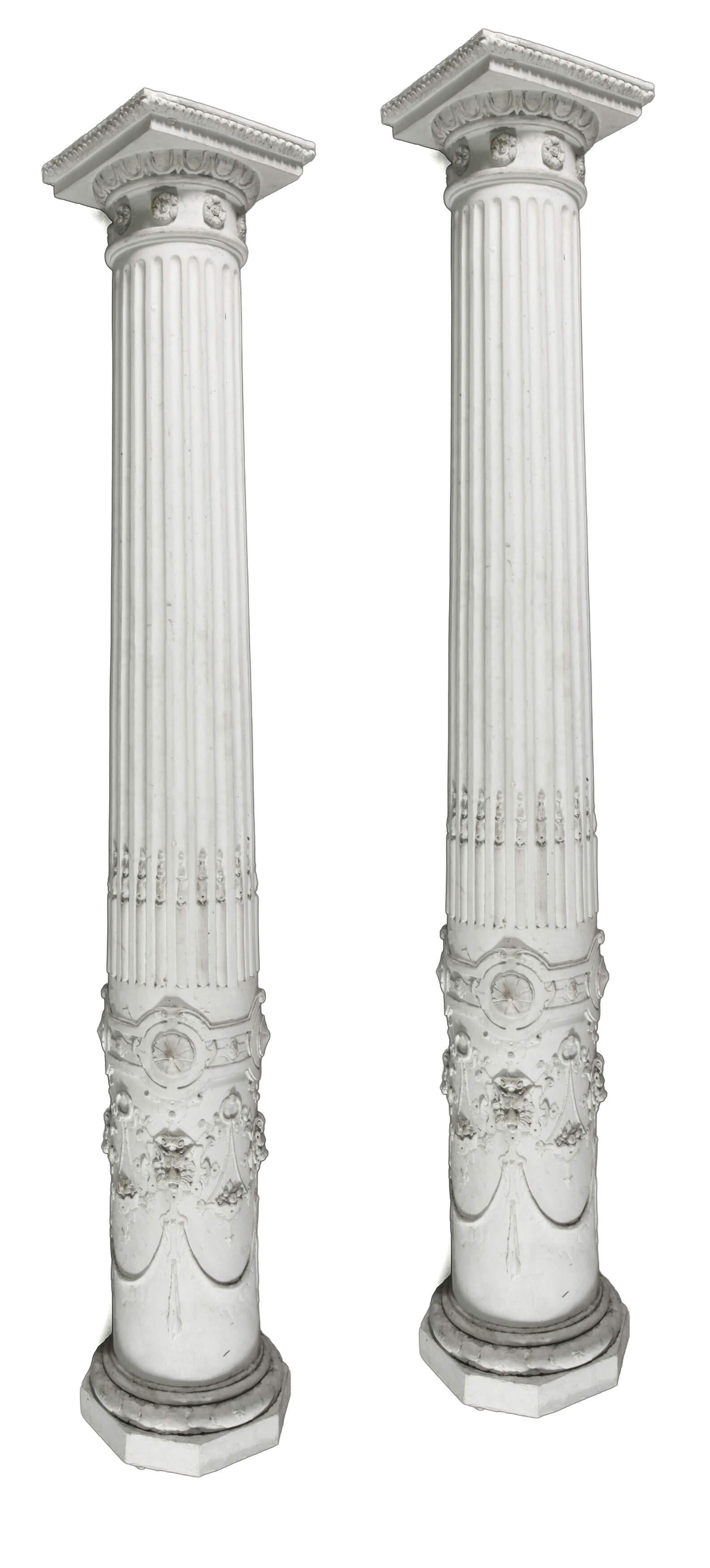 Paar dekorative Säulen