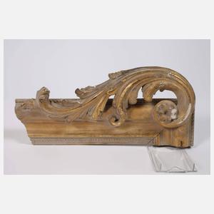 Konvolut vergoldete Schnitzereien