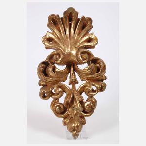 Konvolut vergoldete Schnitzereien