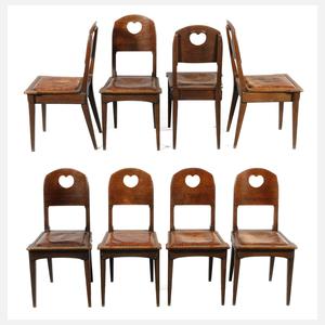 Satz von acht Stühlen Richard Riemerschmid